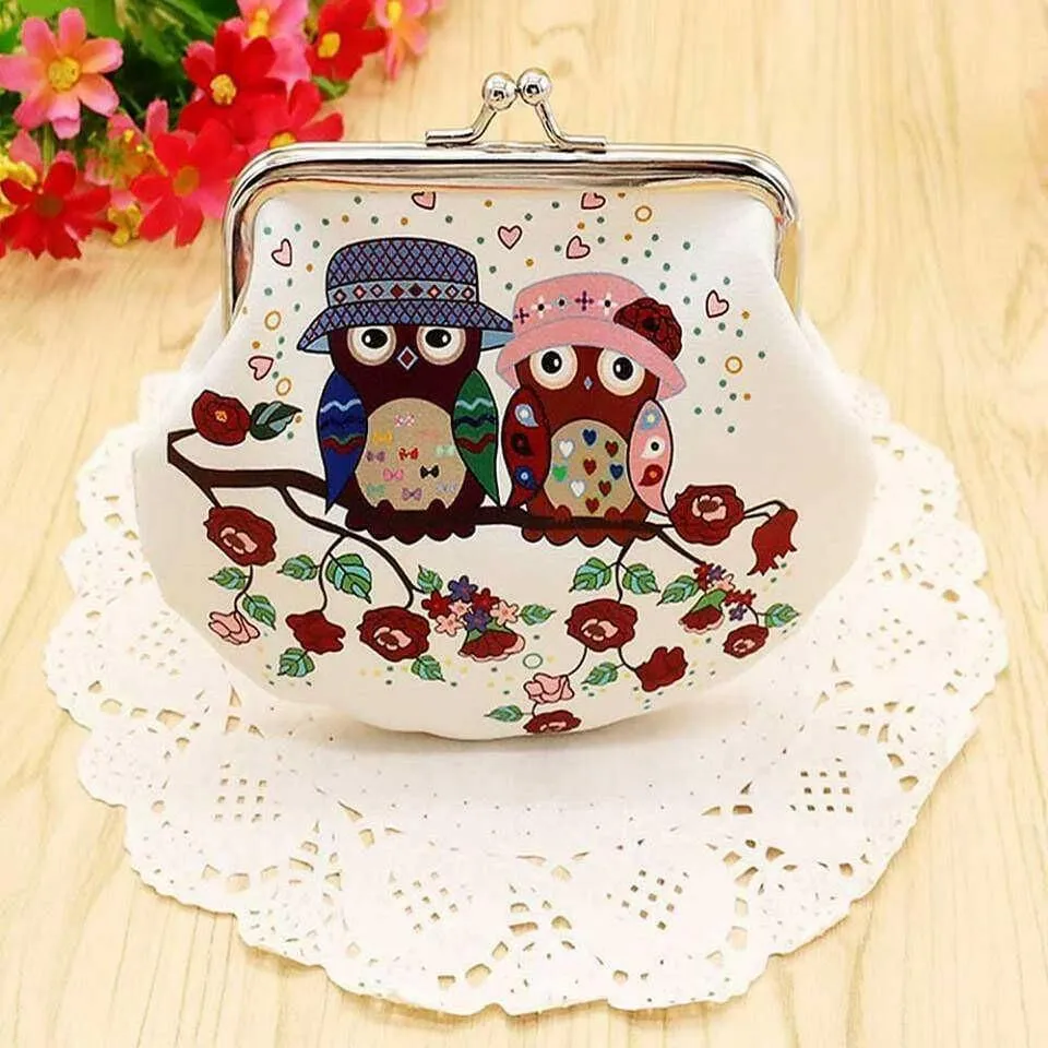 Cute Owl Large Coin Purses