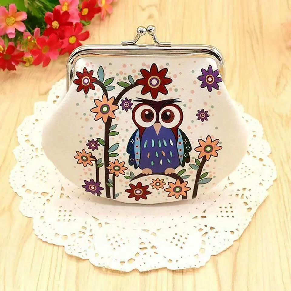 Cute Owl Large Coin Purses