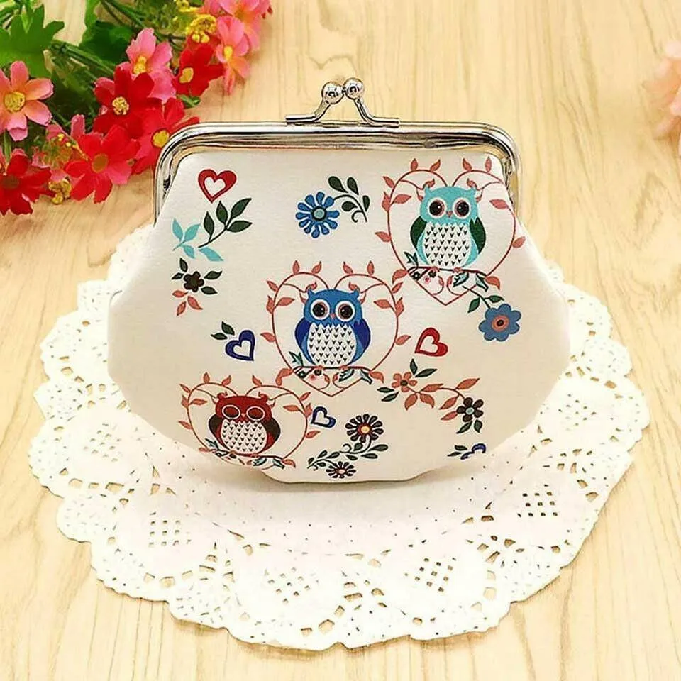 Cute Owl Large Coin Purses