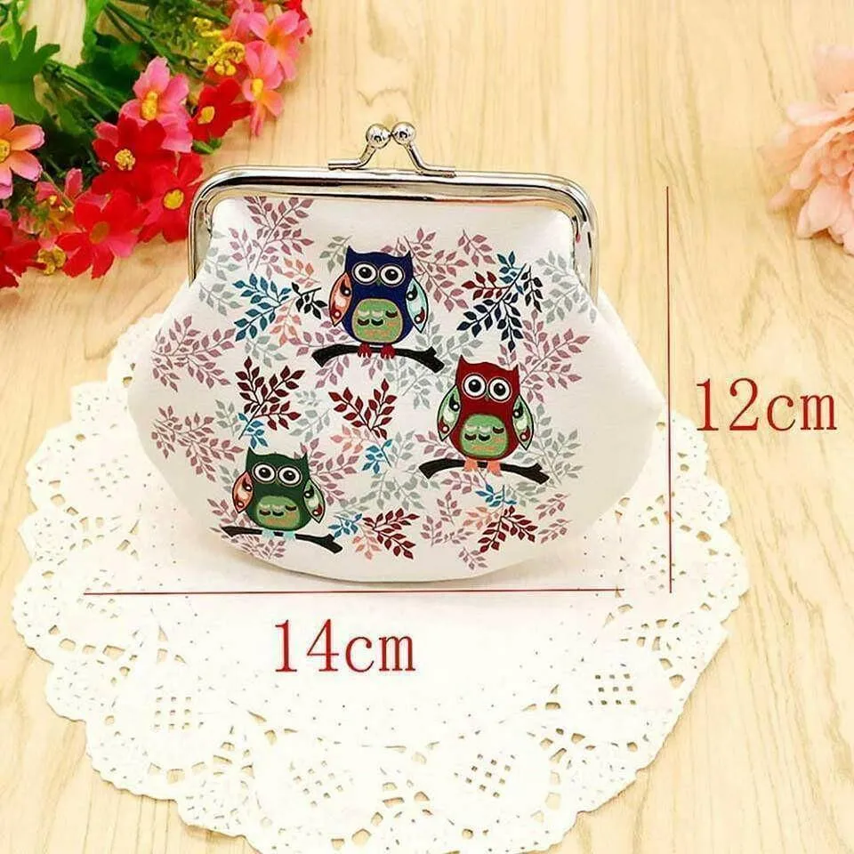 Cute Owl Large Coin Purses