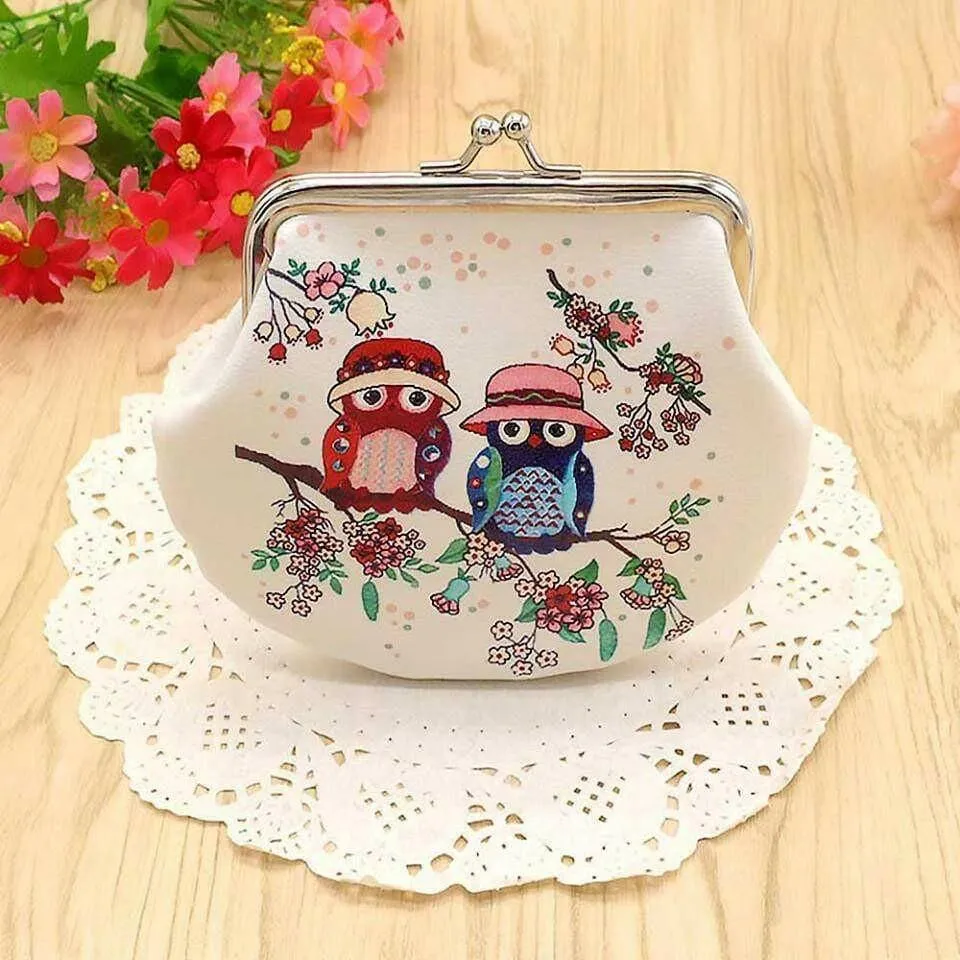 Cute Owl Large Coin Purses