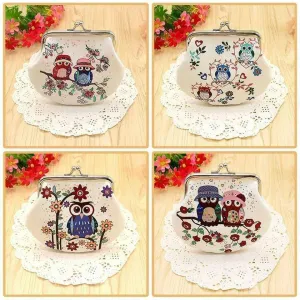 Cute Owl Large Coin Purses