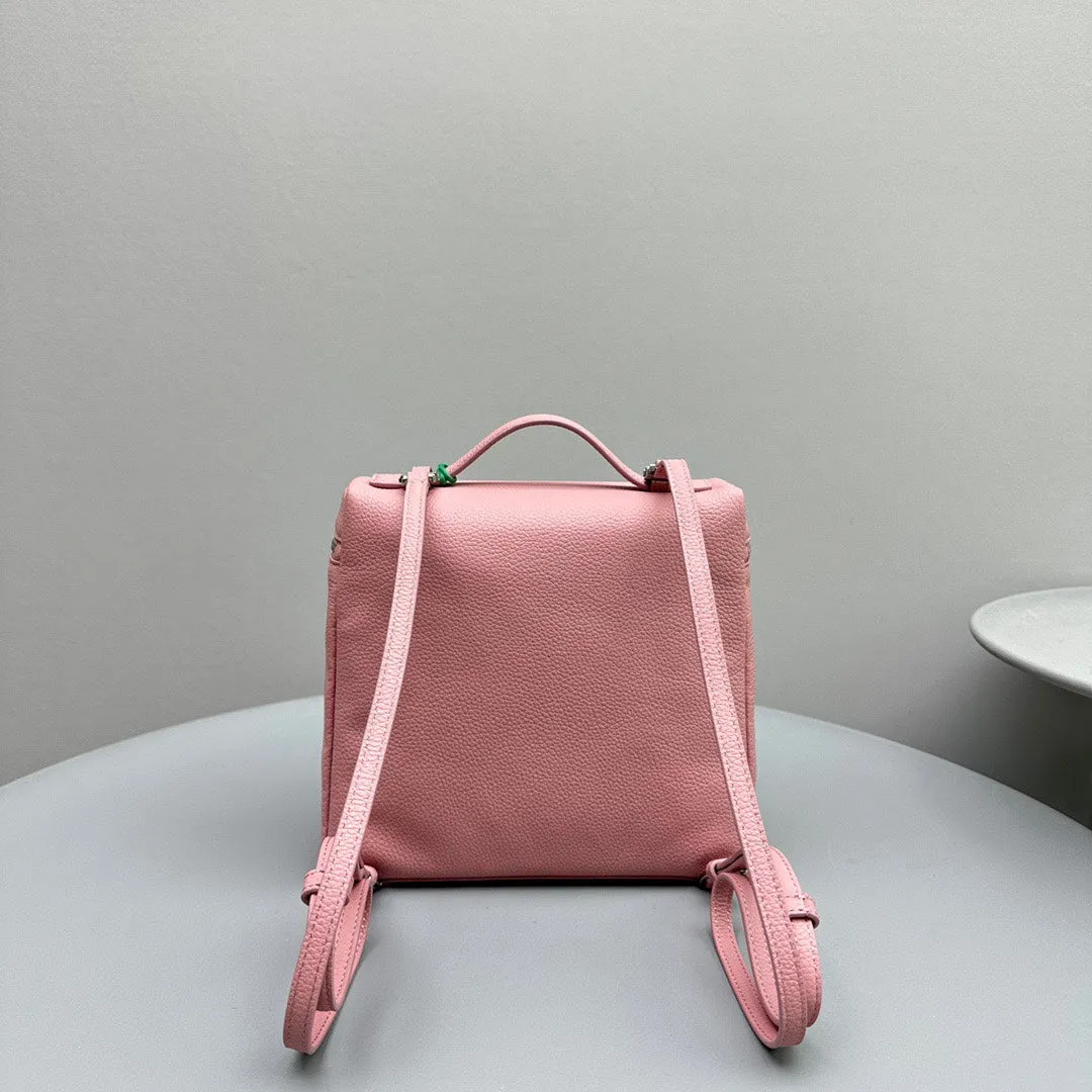 Extra Pocket Backpack 23 Pink Cowhide Shw