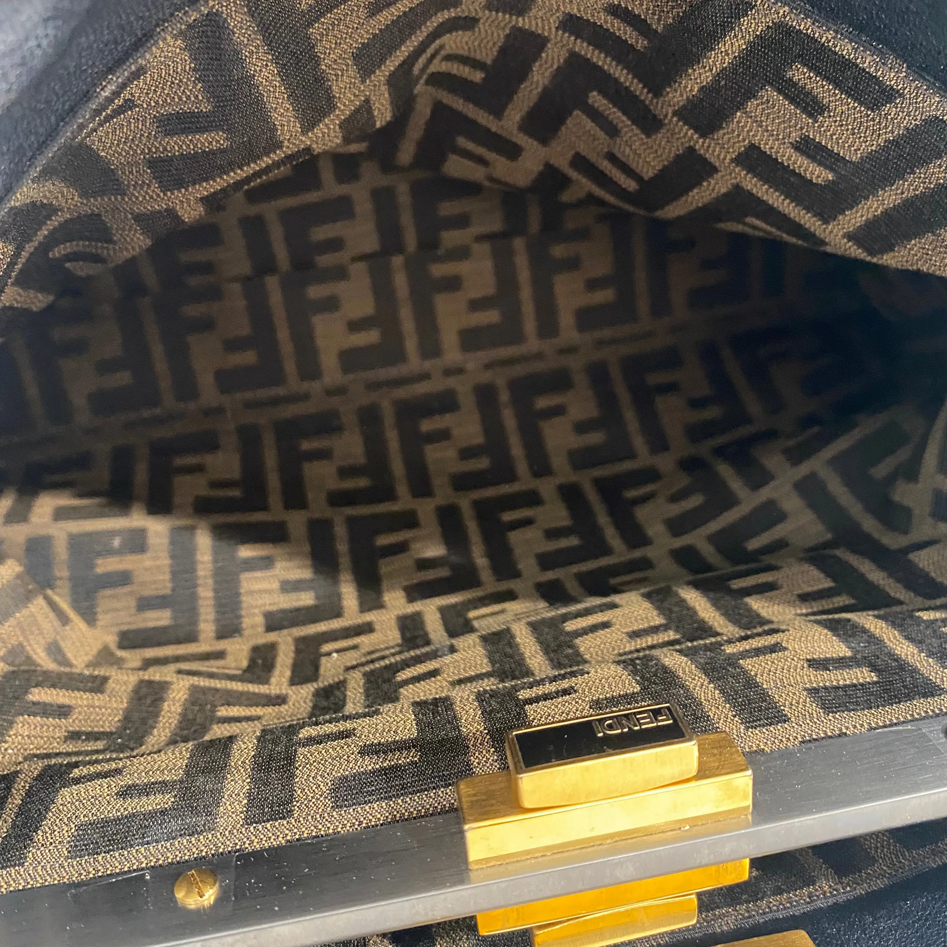 Fendi Black Medium Peekaboo Bag