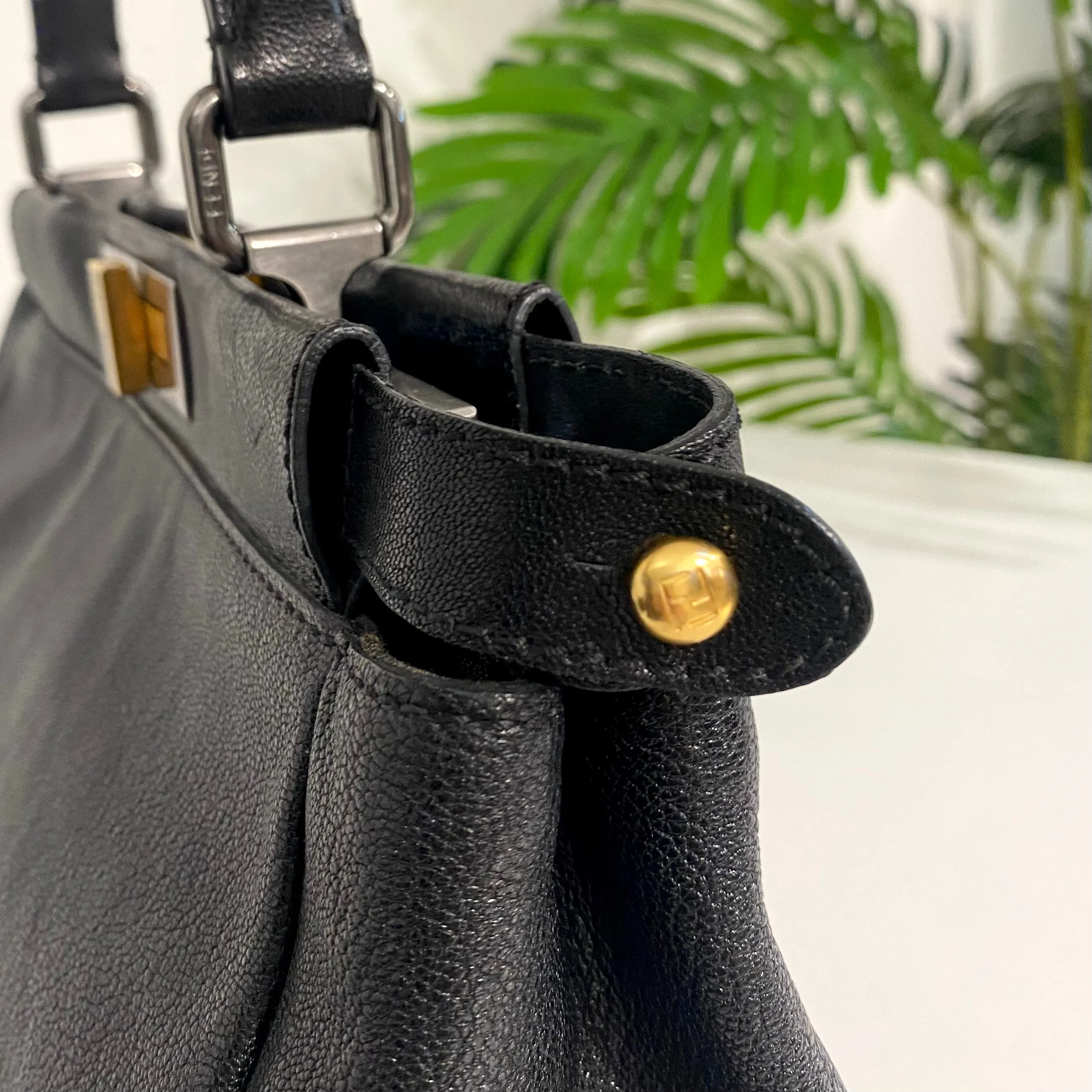 Fendi Black Medium Peekaboo Bag