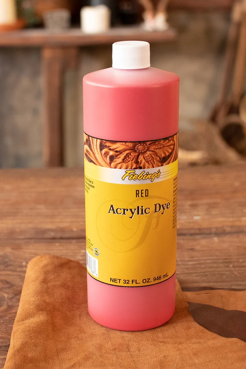 Fiebing's Acrylic Dye 946 ml. Red