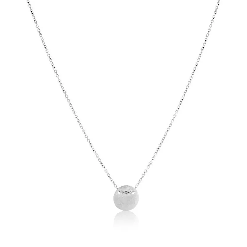 Fine Disc Necklace, Silver