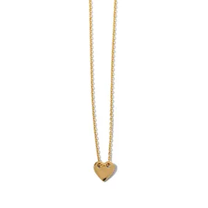 Fine Heart Necklace, Gold