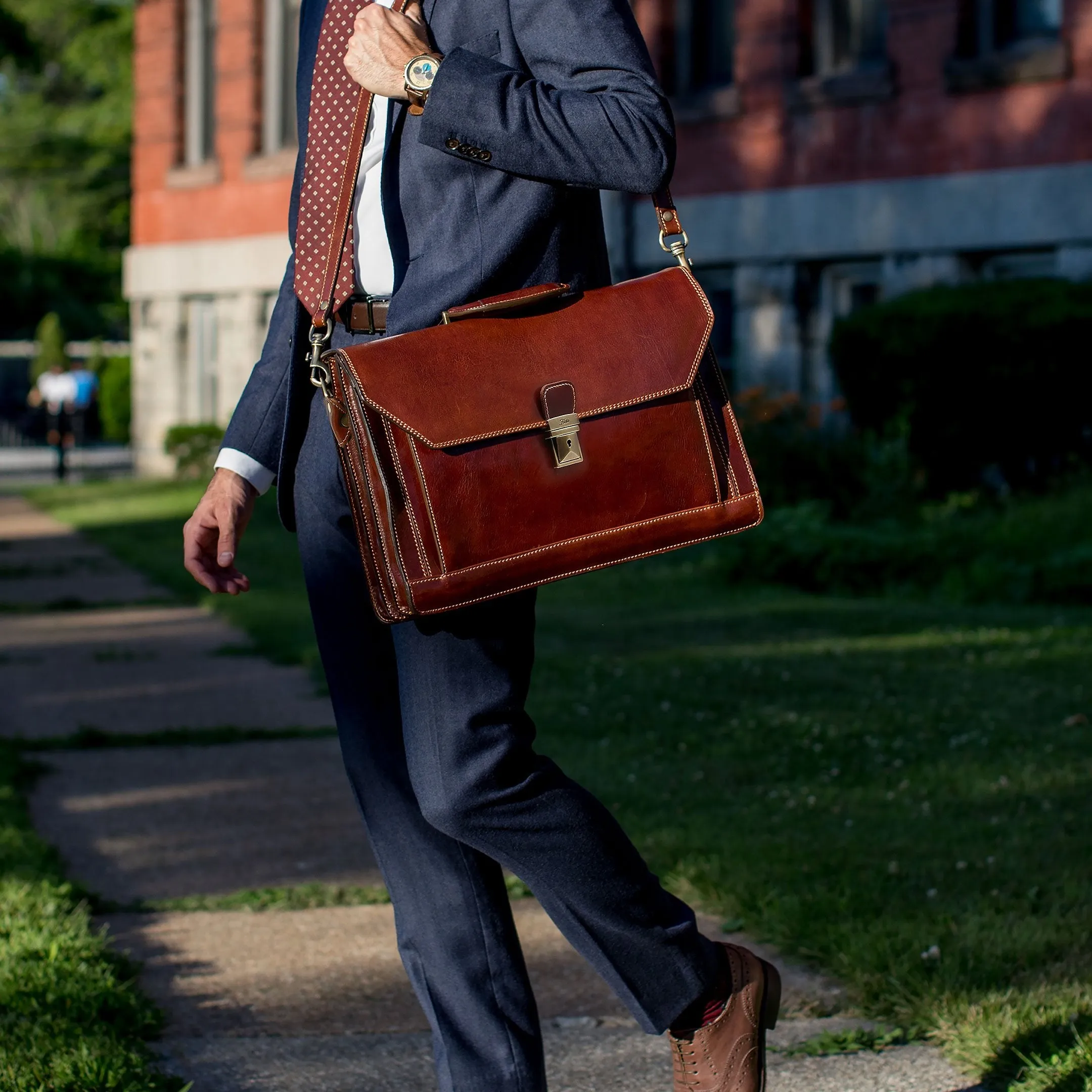 Floto Leather Venezia Briefcase