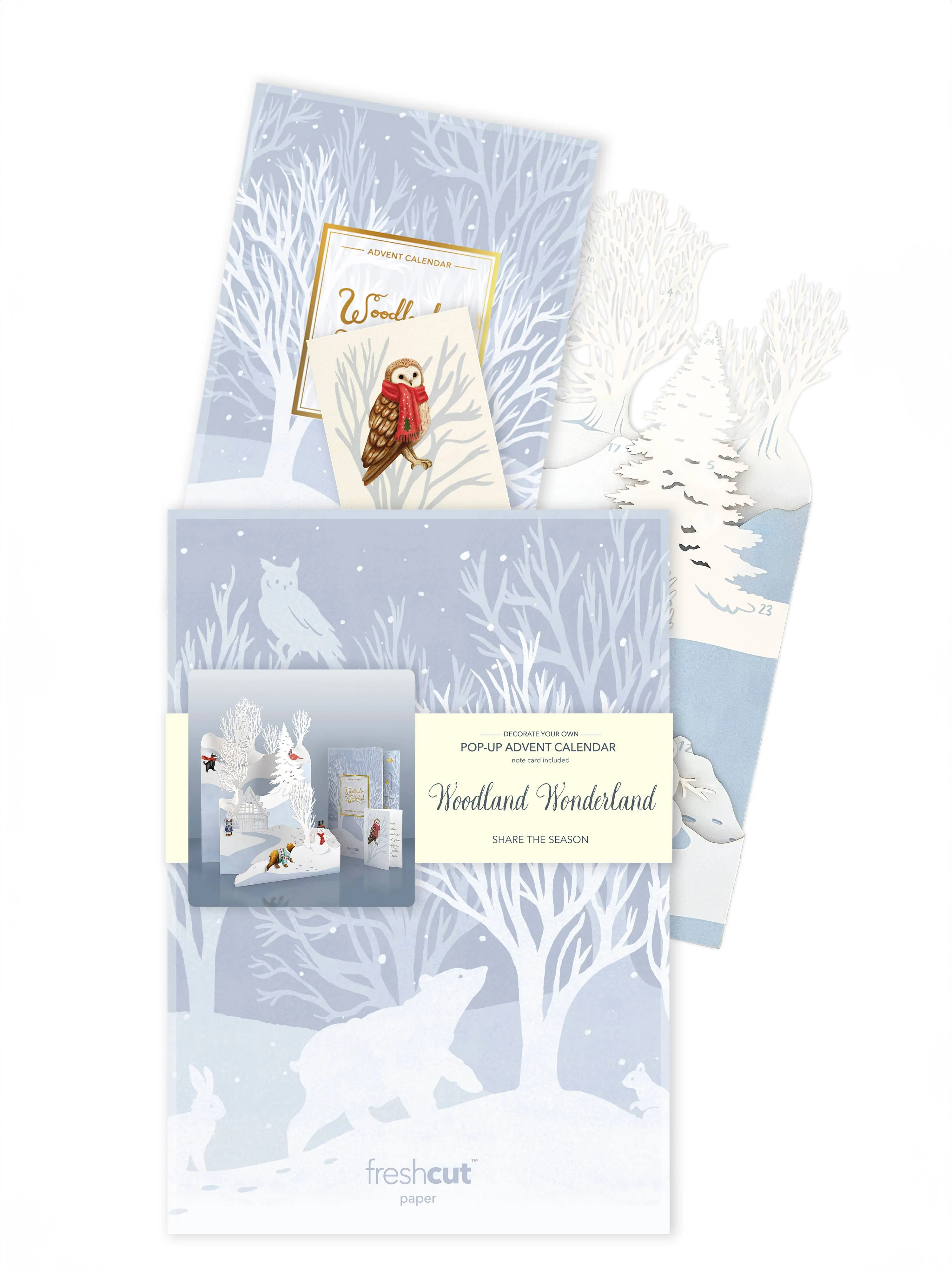 FreshCut Paper LLC - Woodland Wonderland Advent  (6 Advent Calendars)