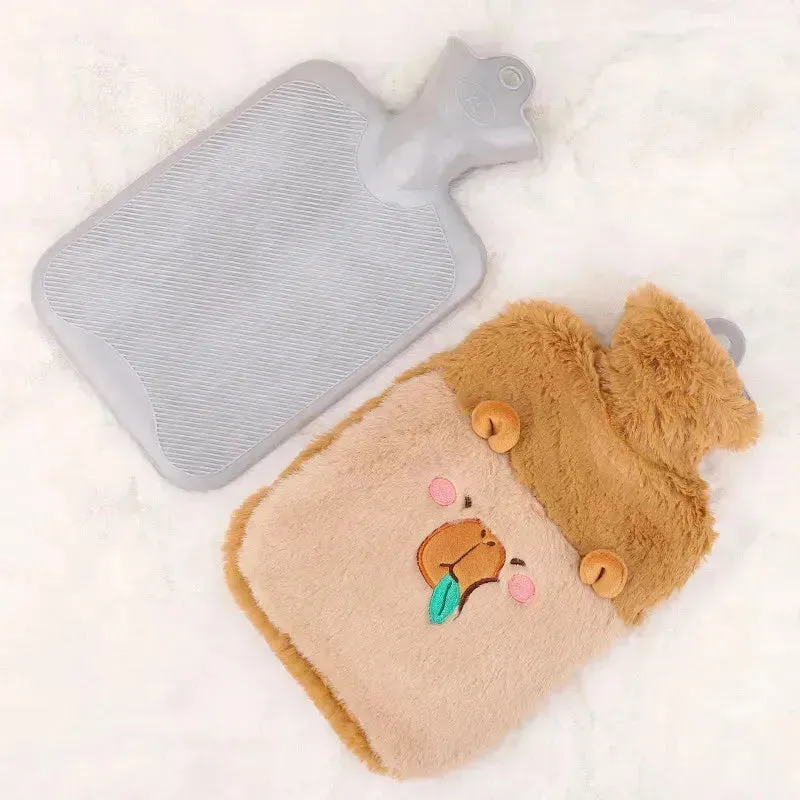 Fruit Capybara and Puppy Hot Water Bag