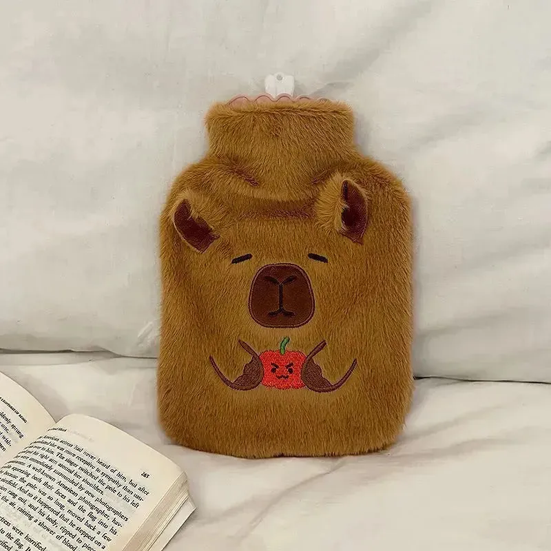 Fruit Capybara and Puppy Hot Water Bag