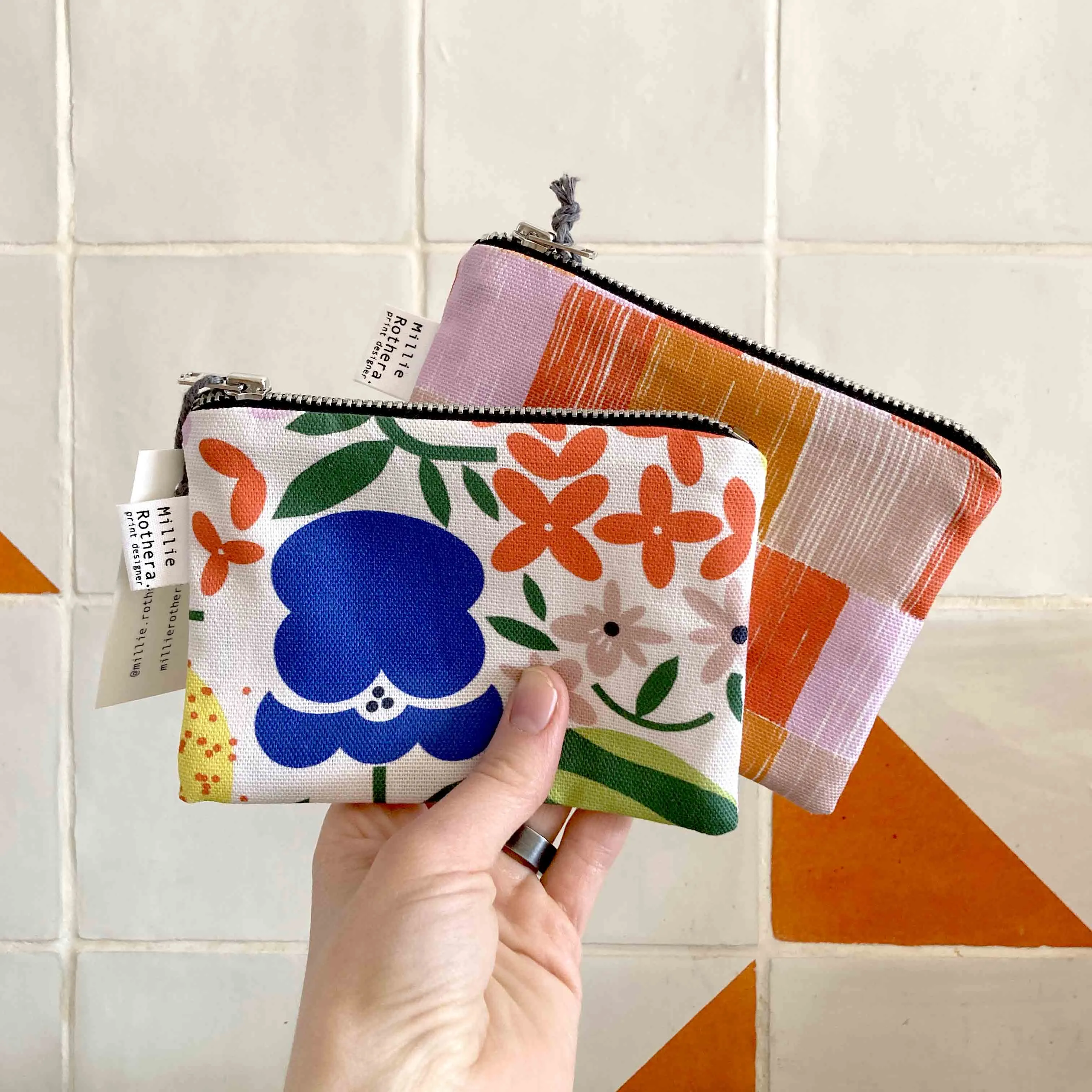 Fruits & Floral Coin Purse by Millie Rothera