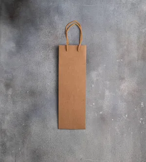 FSC® Brown Kraft Rope Handle Bottle Bags - 120x100x370mm