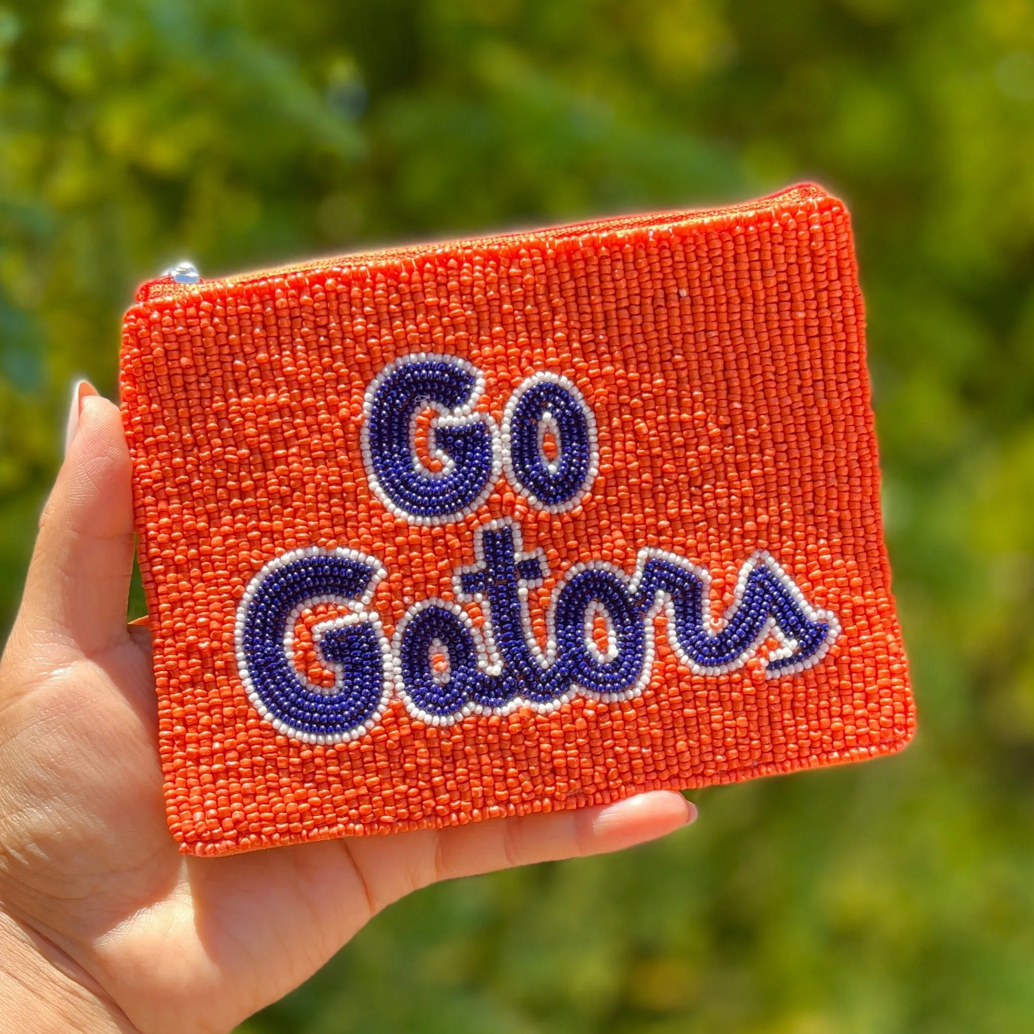 Go Gators Beaded Coin Purse