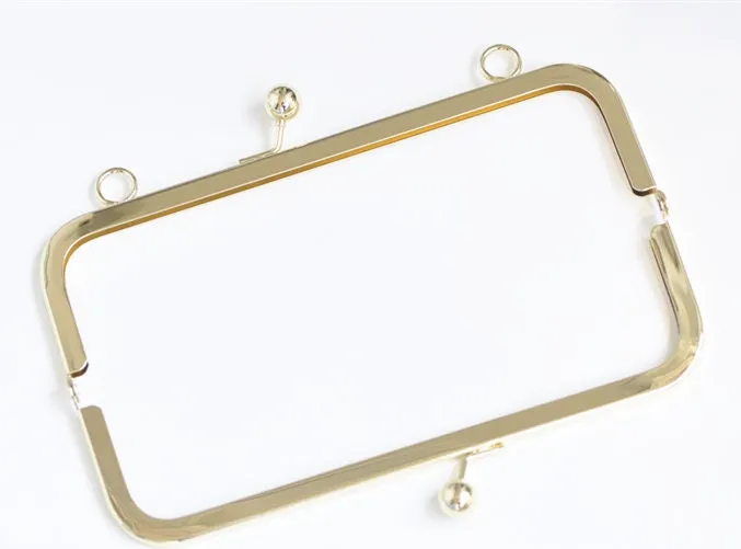 Gold Bag Hanger With Two Loops Gold Purse Frame Glue-In Style 20cm x 6cm