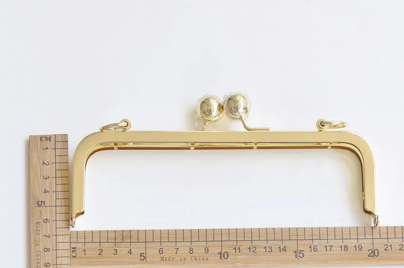 Gold Purse Frame Clutch Bag Purse Frame With Screws 20cm