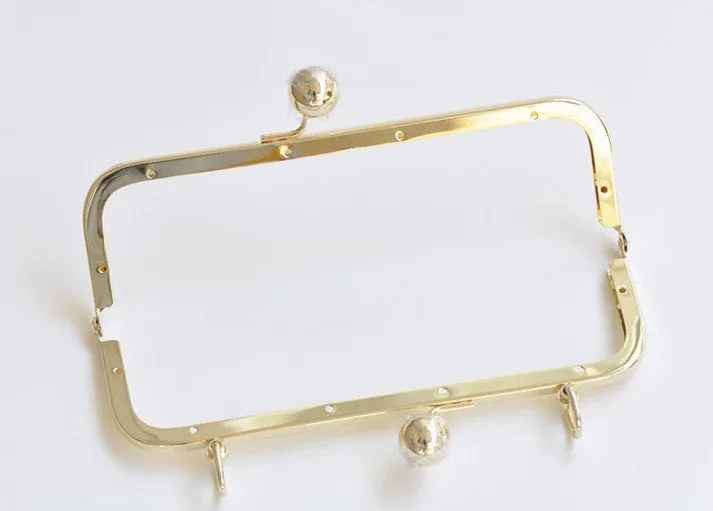 Gold Purse Frame Clutch Bag Purse Frame With Screws 20cm