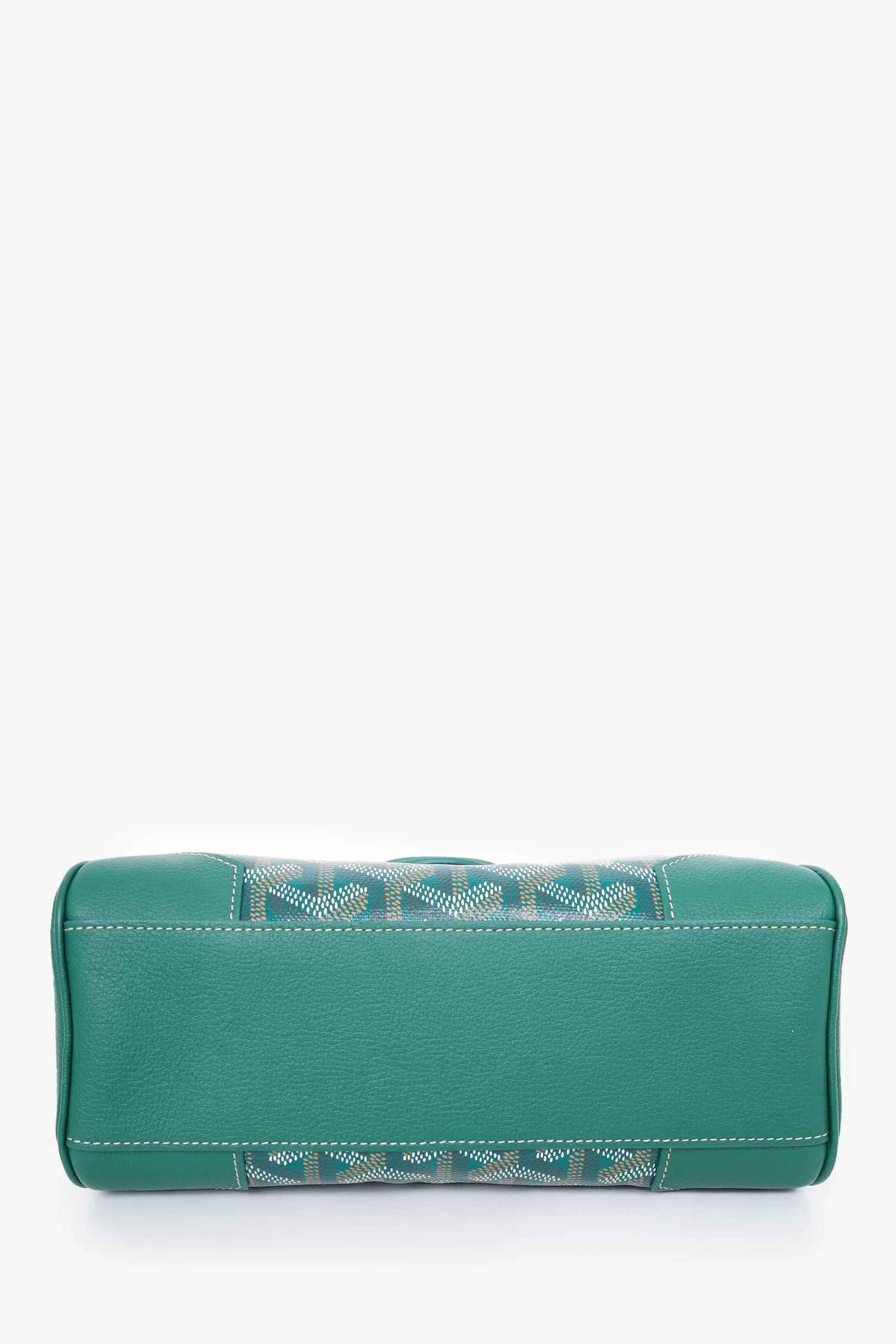 Goyard Green Goyardine Mini Saigon Bag with Strap