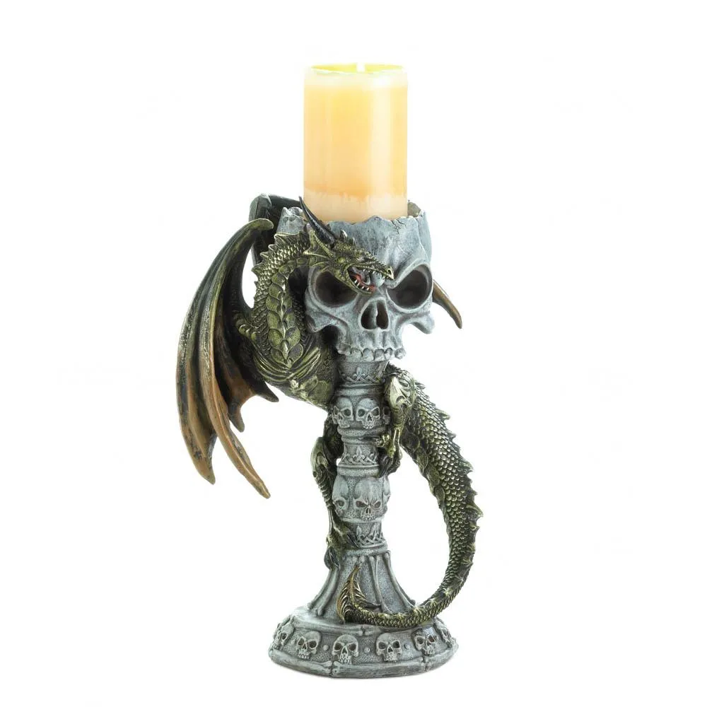 Green Dragon Candle Holder