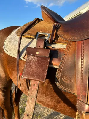 Handcrafted Premium Leather Saddle Phone Holder