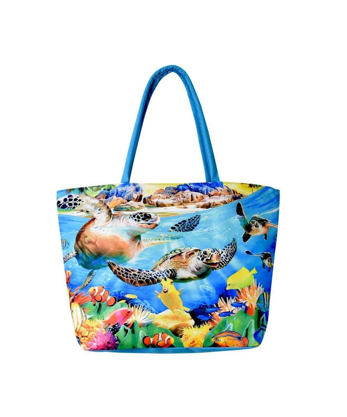 Hawaiian Sea Turtle Tote Bag