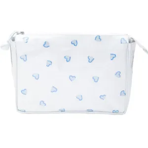 Heart Large Makeup Bag-Blue