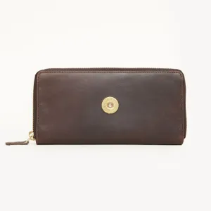 Hicks & Hides Cartridge Ladies Zip Purse - Brown