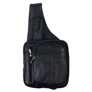 Hot Leathers Leather Slant Purse With Bottle Holder