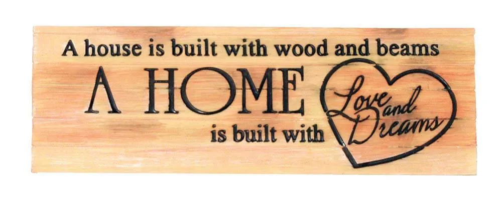 House & Home Decorative Sign