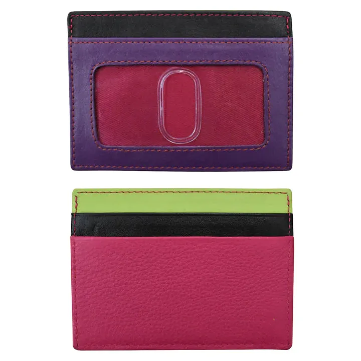 ili New York RFID Card Case Leather Wallet - 7201