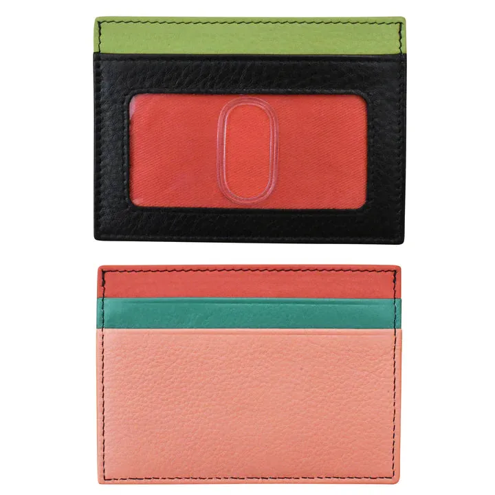 ili New York RFID Card Case Leather Wallet - 7201