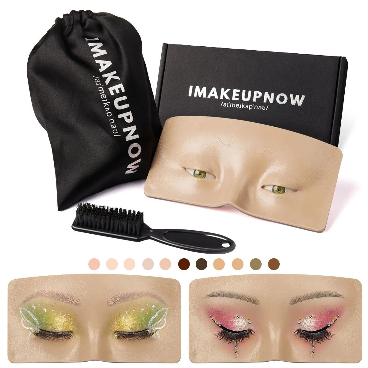 Imakeupnow - Makeup Practice Face Board #4-2 Tanned 5 - Hazel Green Eyes