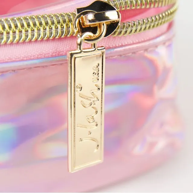 J-lash Makeup Bag - PINK HOLOGRAPHIC