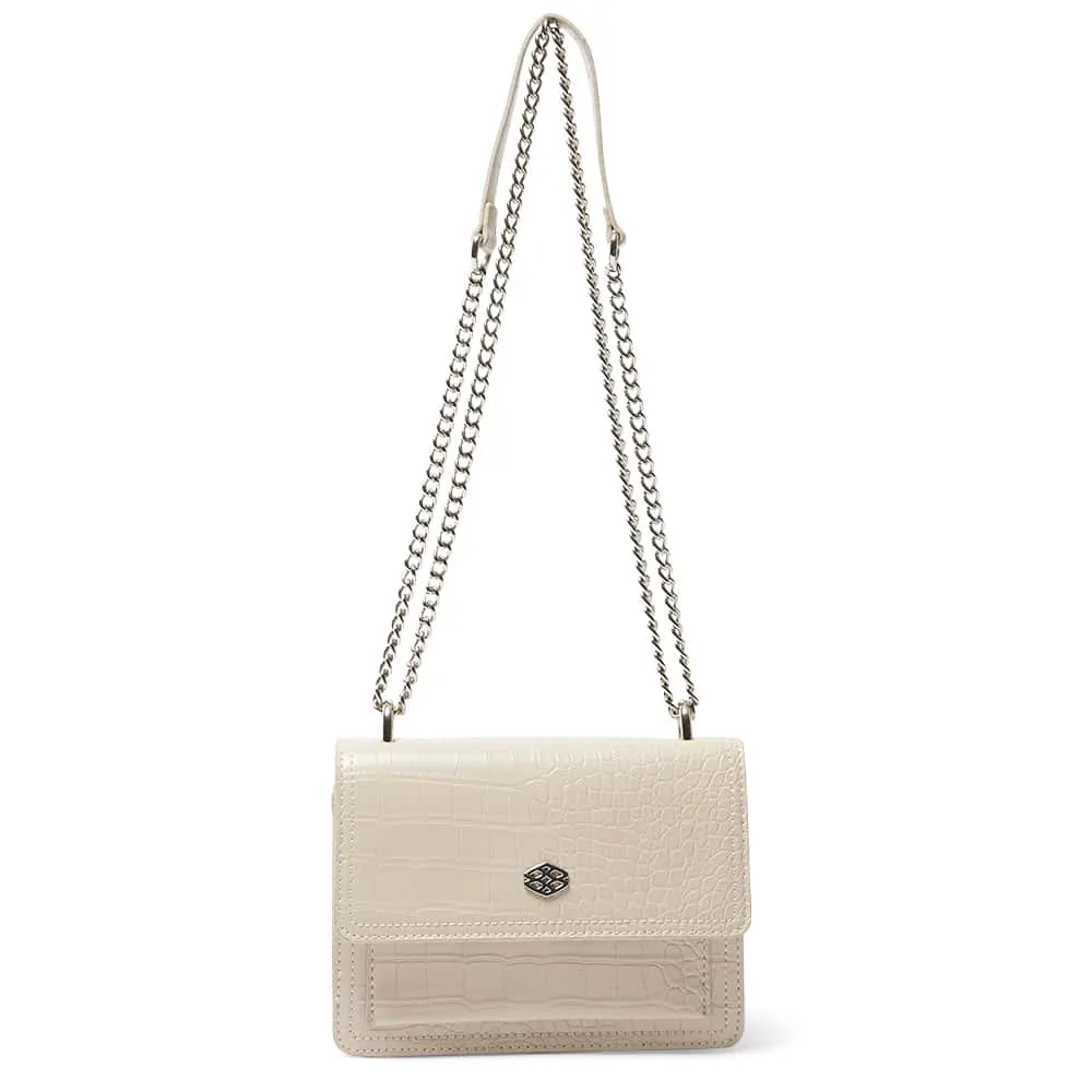 Jacki Handbag in Nude Croc