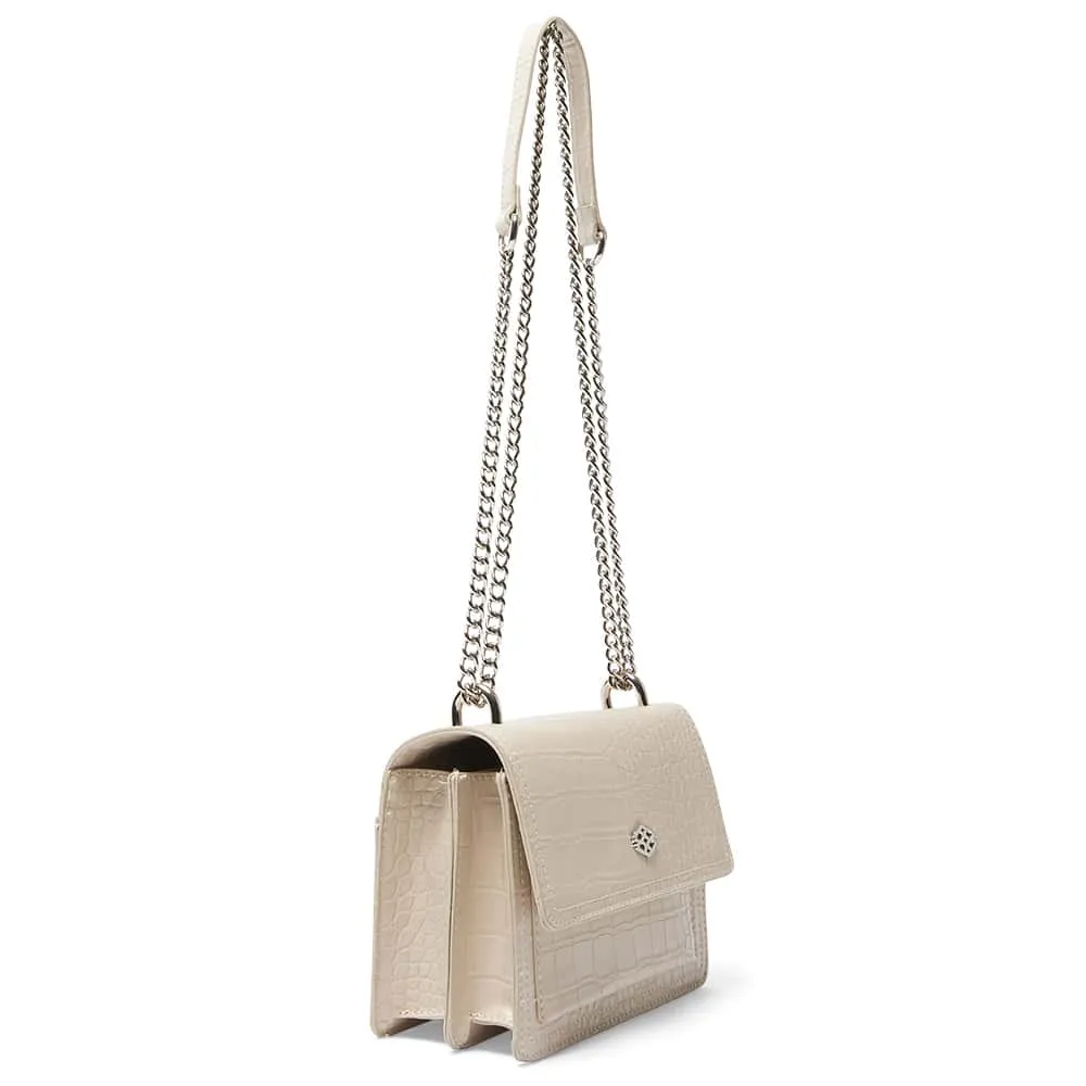 Jacki Handbag in Nude Croc