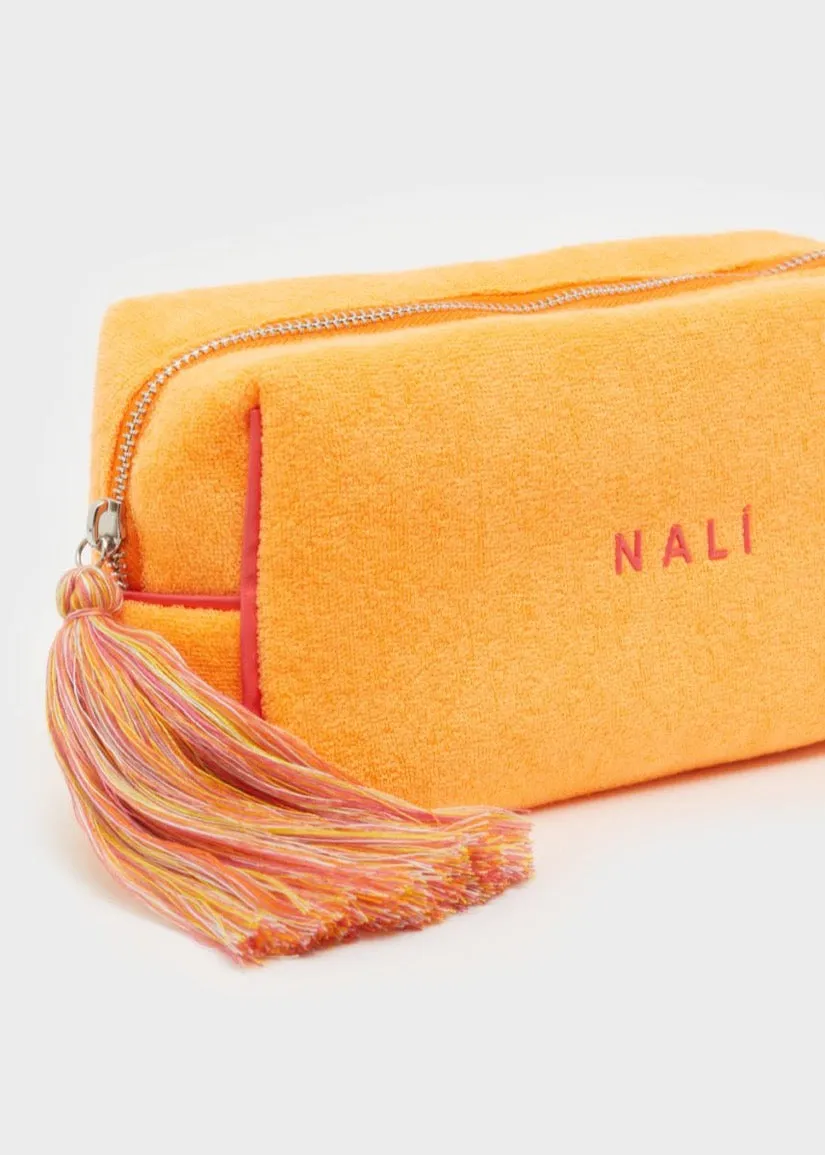 Josephine Terrycloth Wash Bag Orange