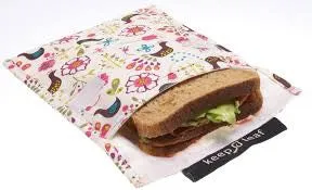 Keep Leaf Reusable Sandwich  Bag - Robot