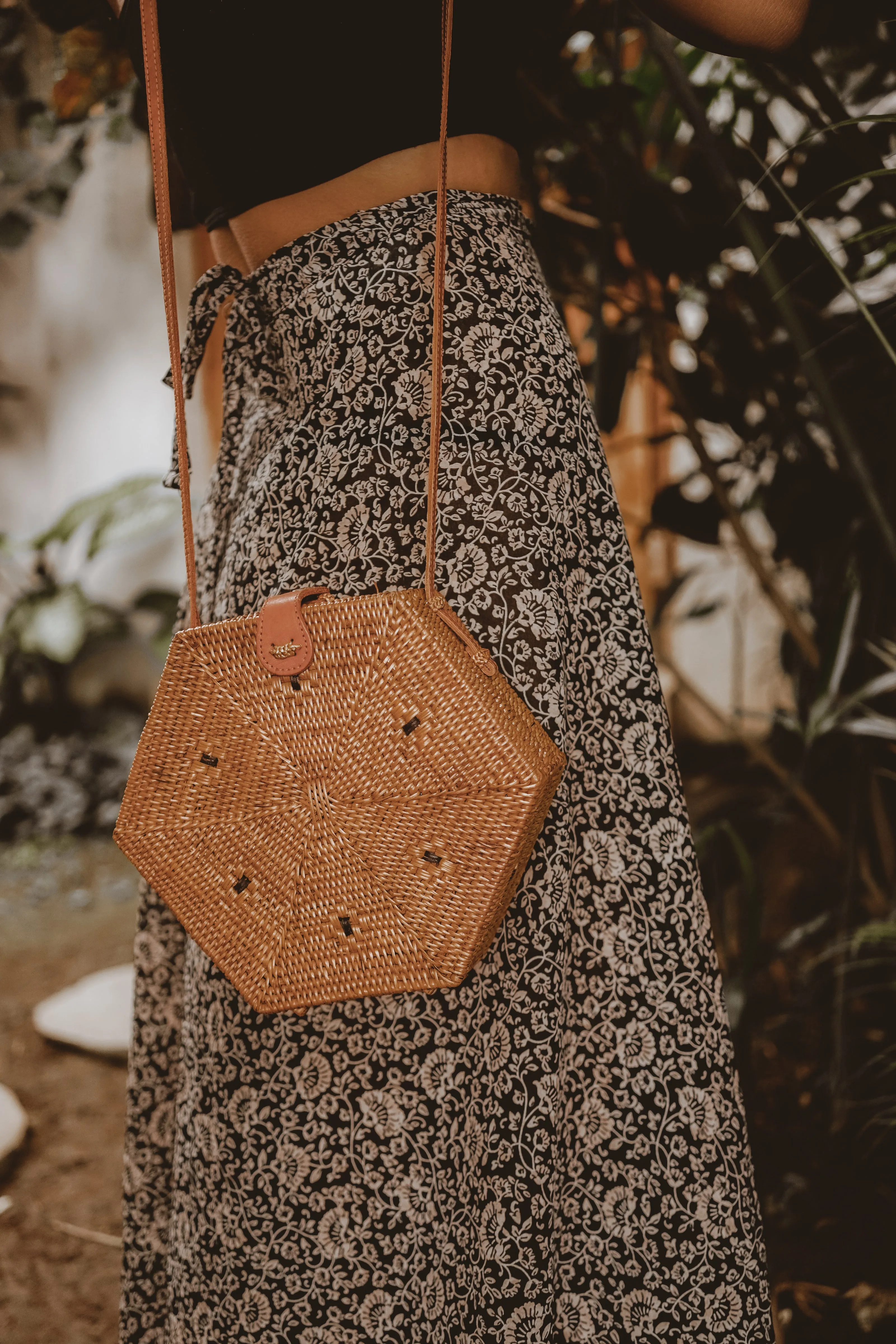 Komodo Hexagon Rattan Bag