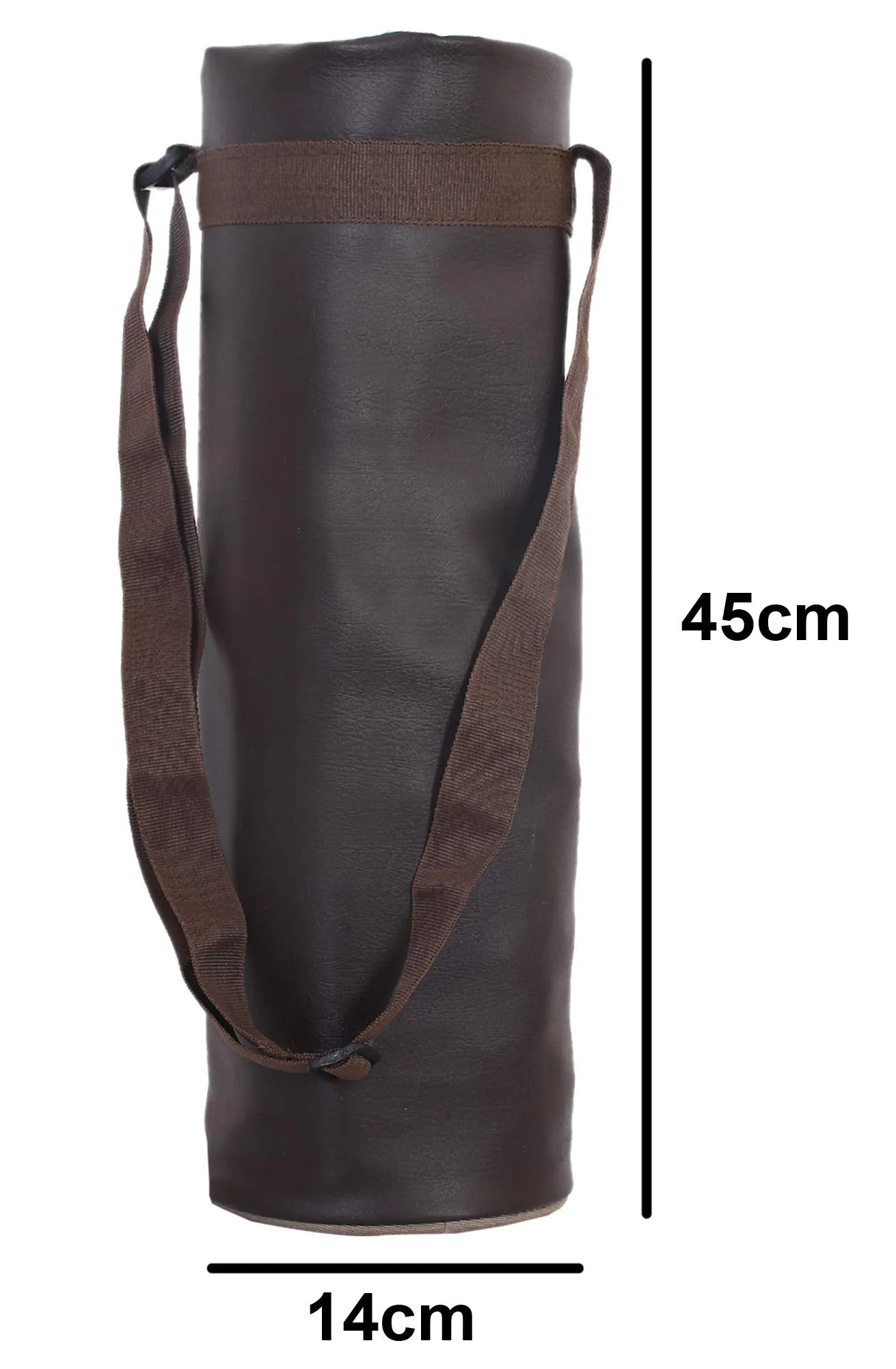 Kuber Industries 2 Pieces Leather Water Bottle Cover/Bag, 2.5 LTR (Brown)-KUBMART11192