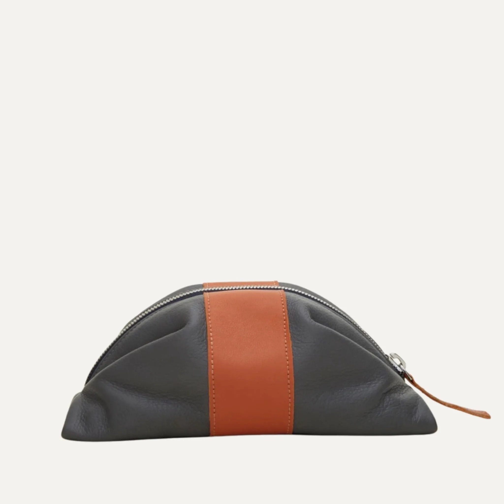 Large Travel Pouch | Grey   Orange "The Jordan"