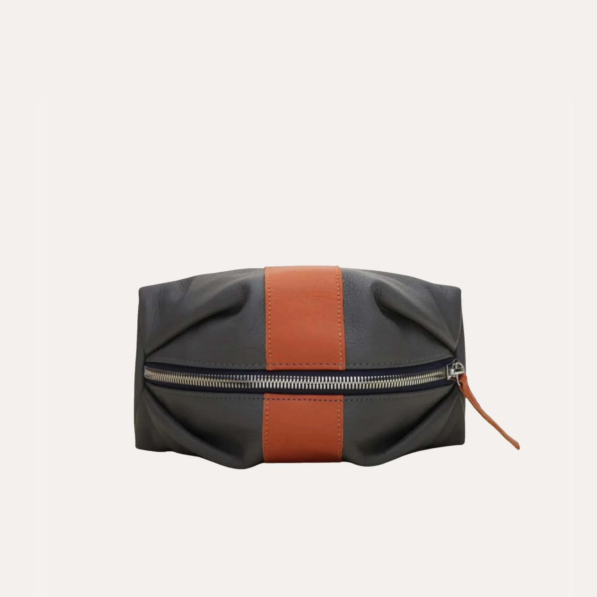 Large Travel Pouch | Grey   Orange "The Jordan"