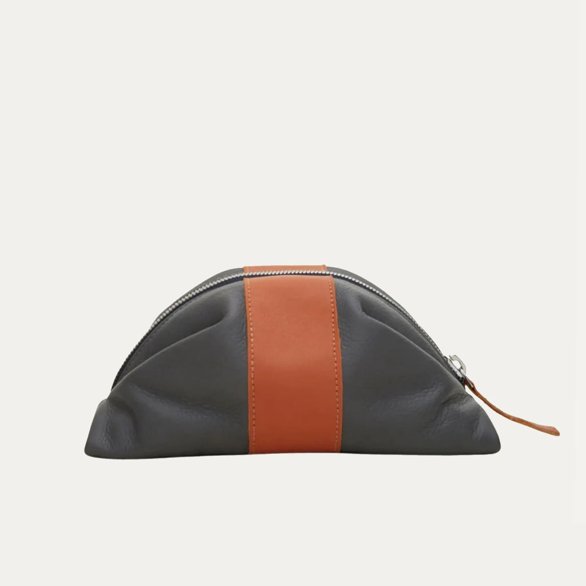 Large Travel Pouch | Grey   Orange "The Jordan"