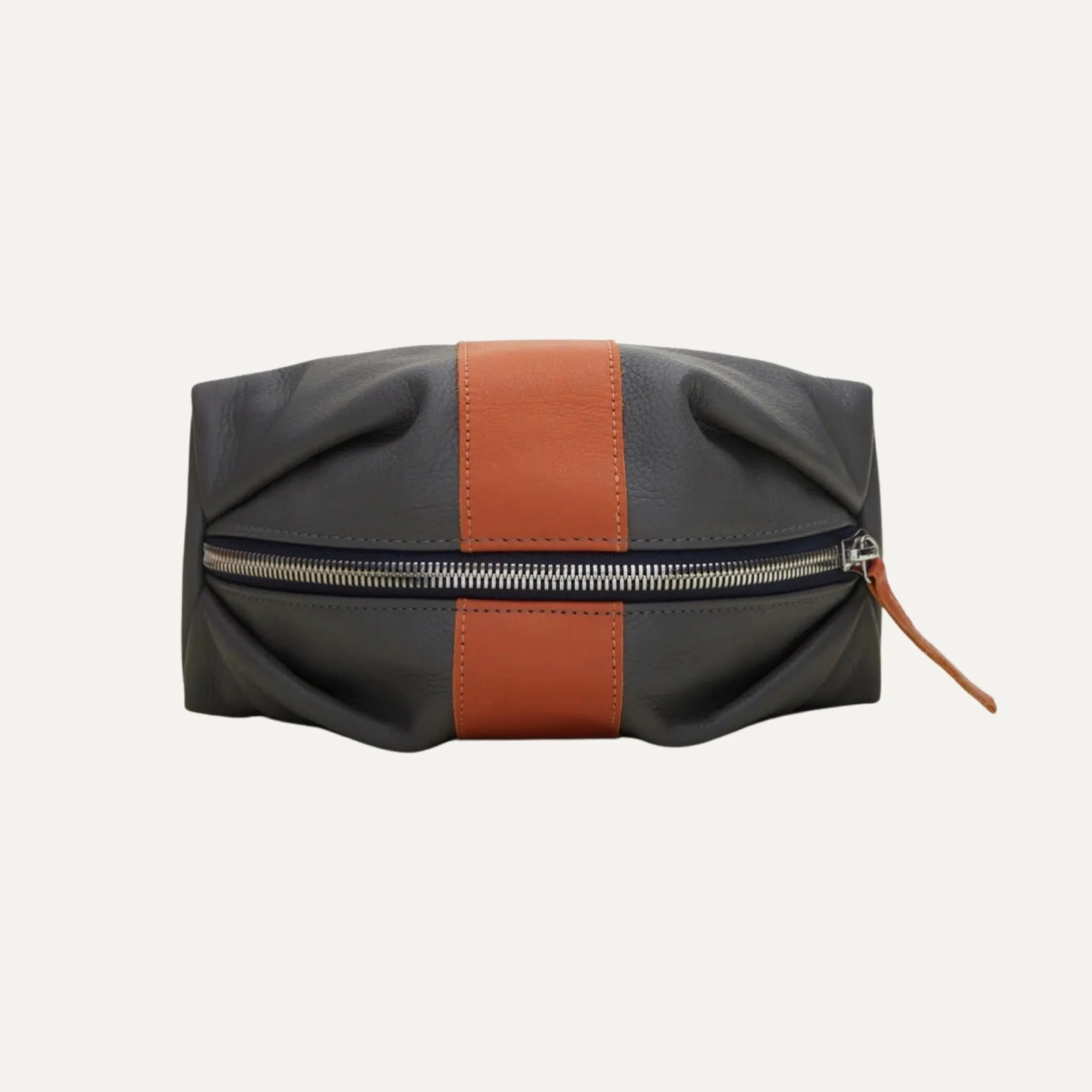 Large Travel Pouch | Grey   Orange "The Jordan"