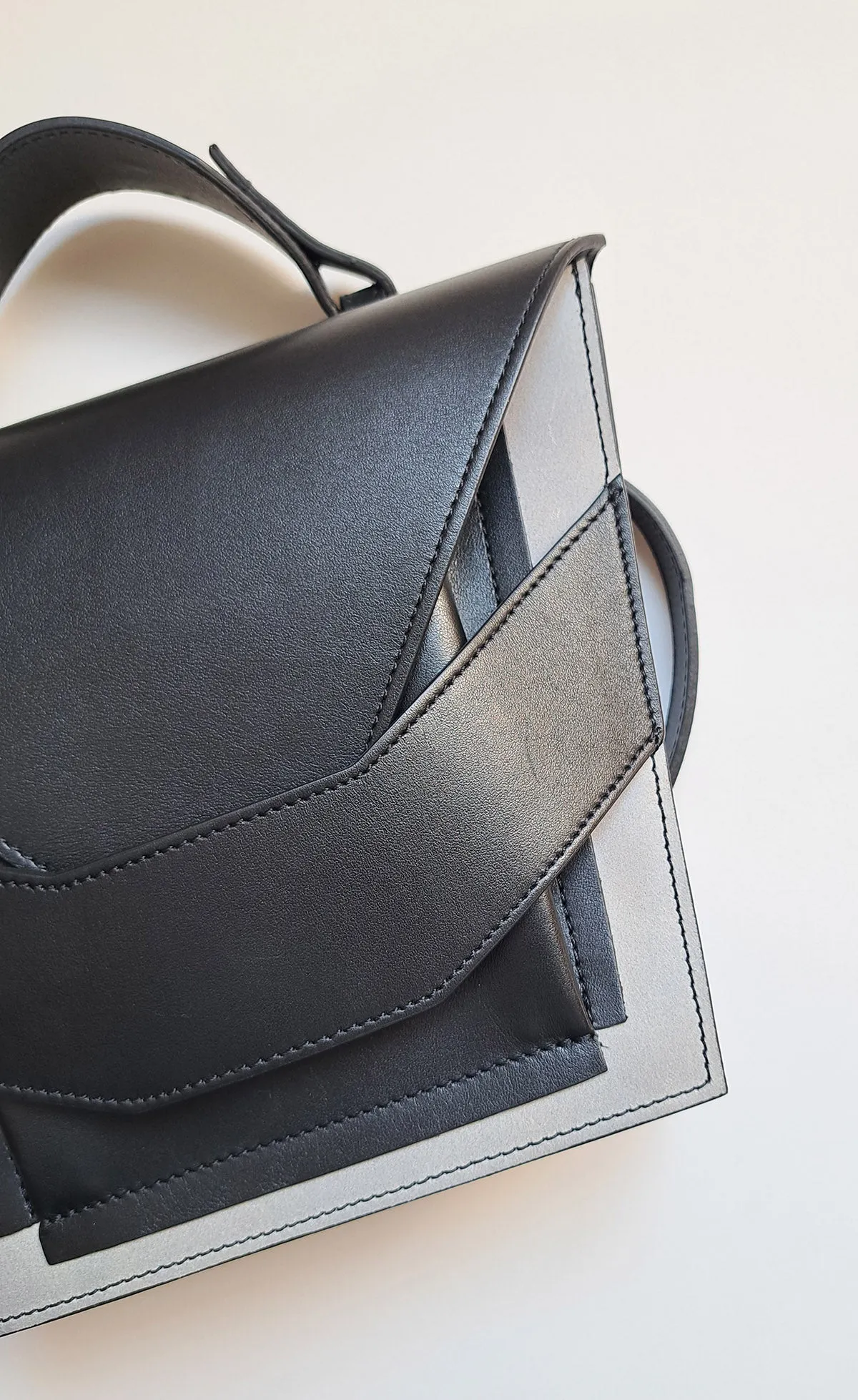 Layered Black Sky Bag