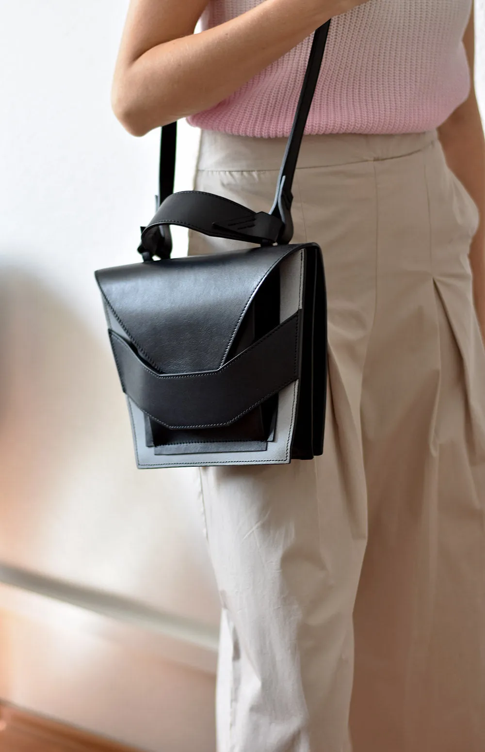 Layered Black Sky Bag