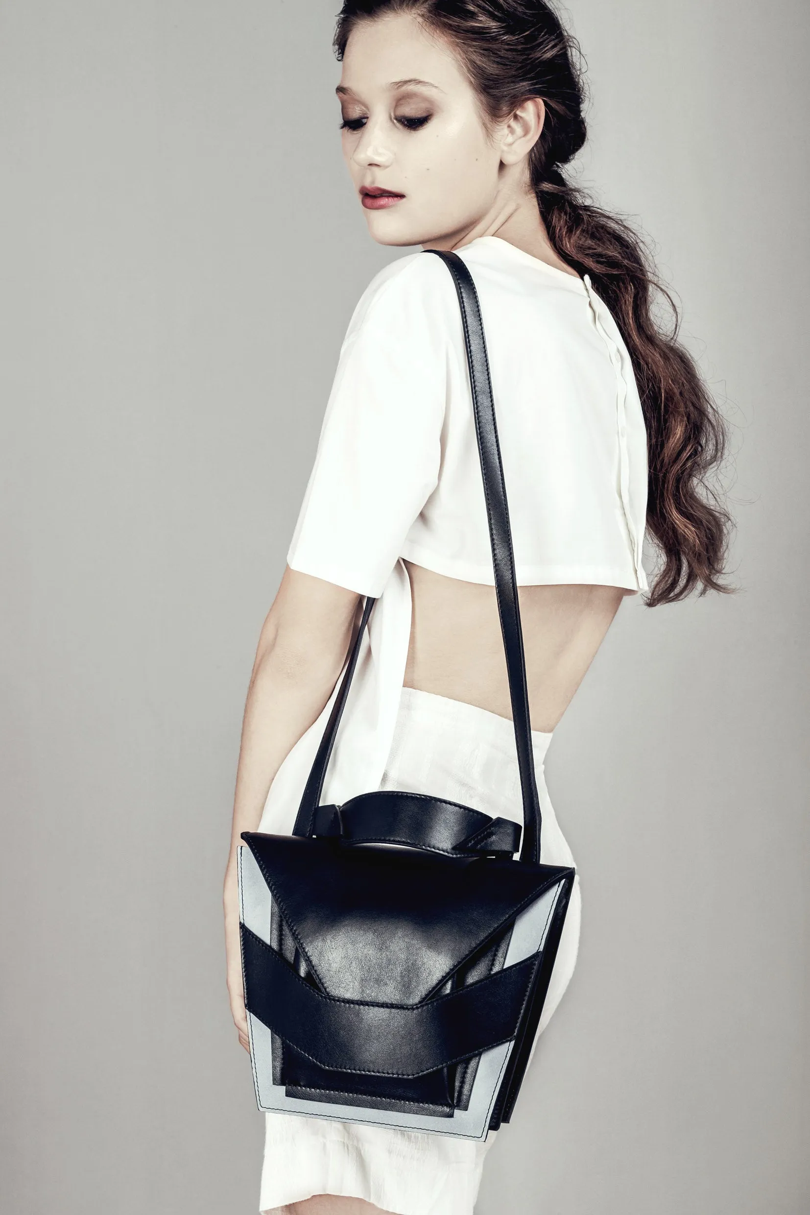 Layered Black Sky Bag