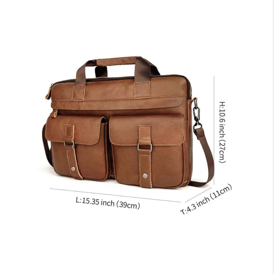 Leather handbag, Laptp Bag, Messenger Shoulder Bag,Men's briefcase men's bag,laptop Bag 0011