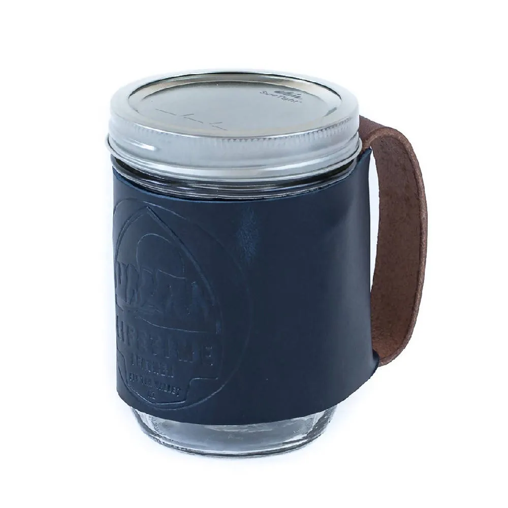 Leather Mason Jar Coozie