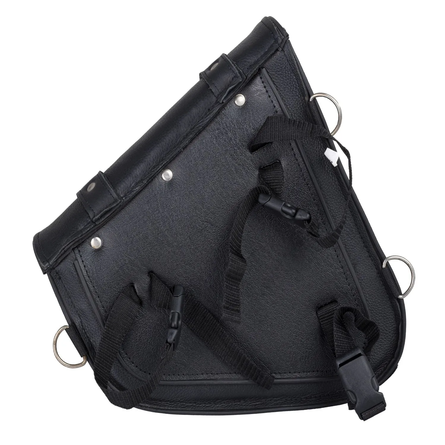 Leather Solo Swing Arm Bag Left Side